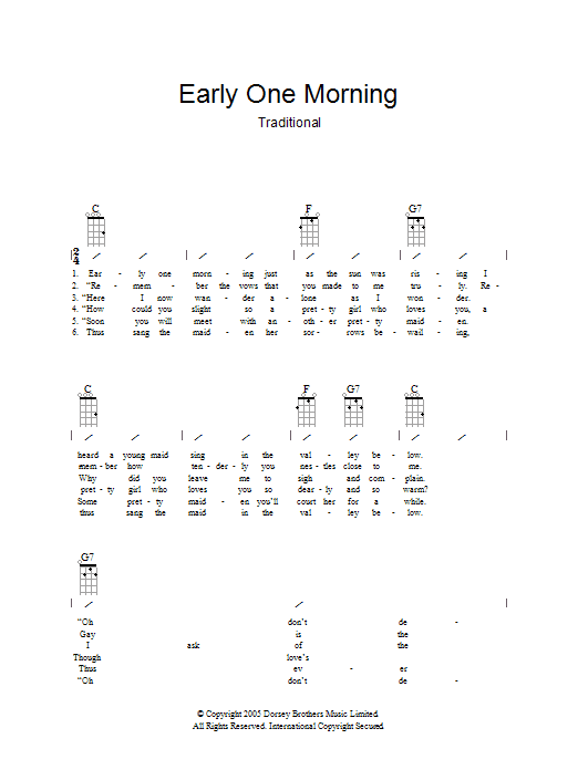 Product gallery: Page 1 of 1 Early One Morning, Traditional