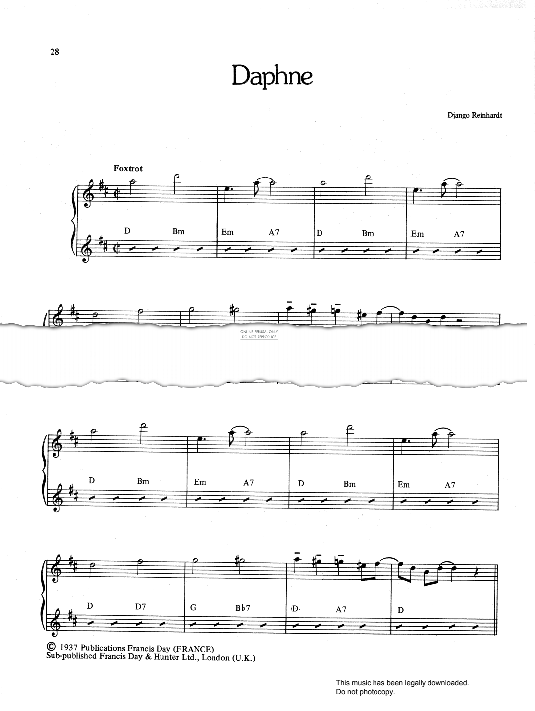 Product gallery: Page 1 of 1 Daphne, Django Reinhardt