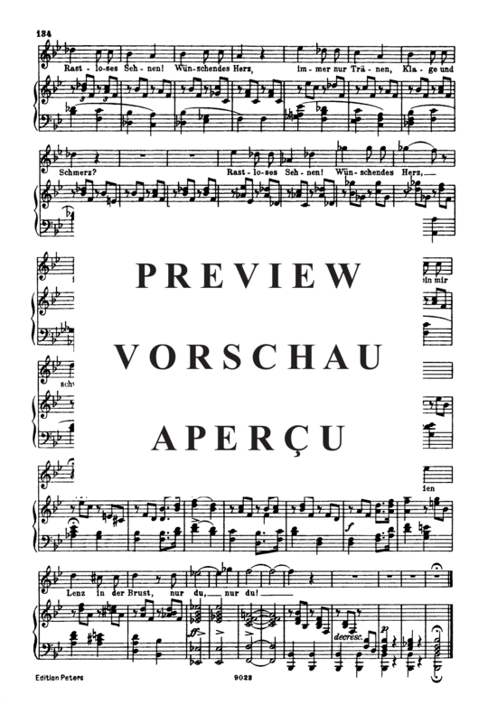 Product gallery: Page 5 of 5 Frühlingssehnsucht D.957-3 (Schwanengesang), , High Voice and Piano