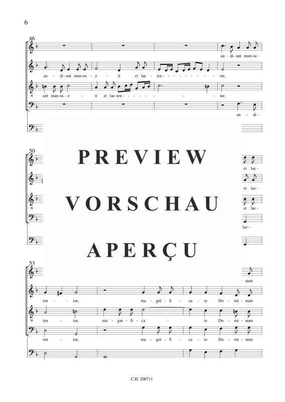 gallery: Benedicam Dominum, , (Gemischter Chor SATB + BC)