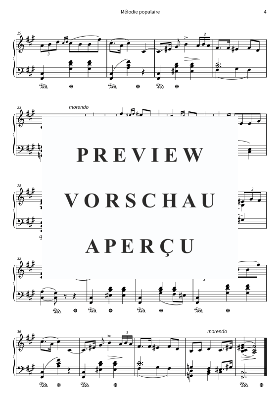 Product gallery: Page 6 of 6 Mélodie populaire - N° 5 de Pièces lyriques, Livre 1, op. 12, , Piano Solo