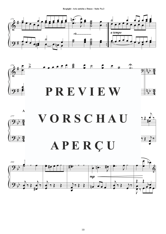 Produktgalerie: Seite 11 von 11 Suite No. 3 - Antiche Arie e Danze, , Klavier Solo