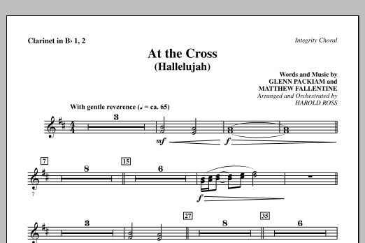 Product picture to: At The Cross (Hallelujah) - Clarinet 1 & 2