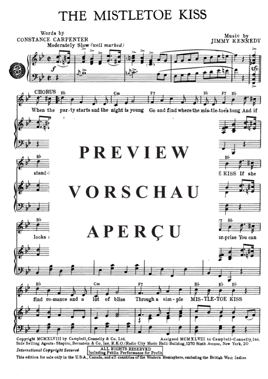 Produktgalerie: Seite 3 von 8 The Mistletoe Kiss , Popular Standard, Klavier und Gesang