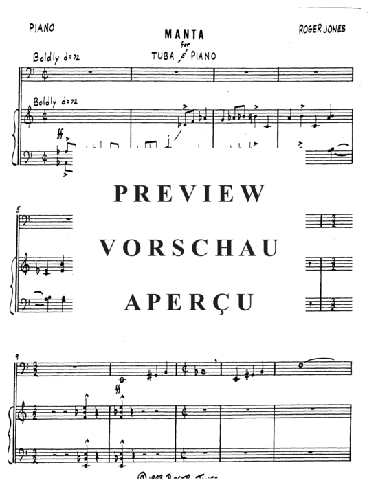 Produktgalerie: Seite 3 von 21 Manta , , (Tuba + Klavier)