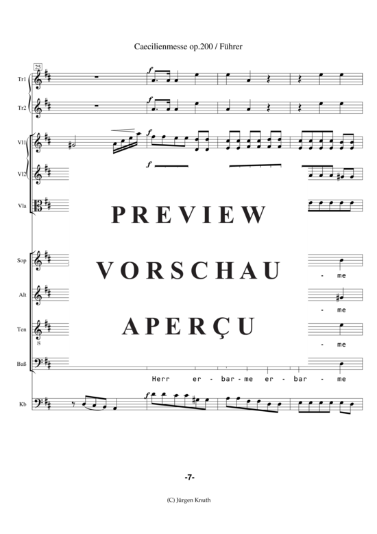 gallery: Caecilienmesse op. 200 , , (Partitur + Einzelstimmen)