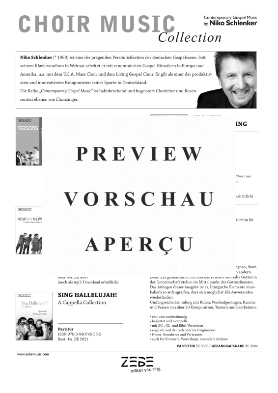 Produktgalerie: Seite 5 von 5 Hallelujah, I´ve Been Baptize, , Gemischter Chor