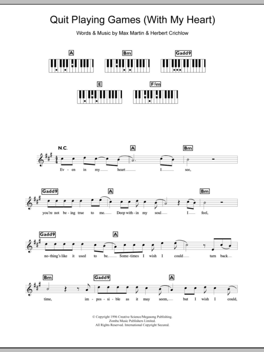 Produktbild zu: Quit Playing Games (With My Heart)