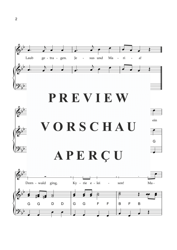 Product gallery: Page 3 of 4 Maria duch ein Dornwald ging, , Accordion and vocals