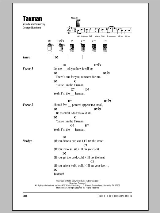 Product gallery: Page 1 of 1 Taxman, The Beatles