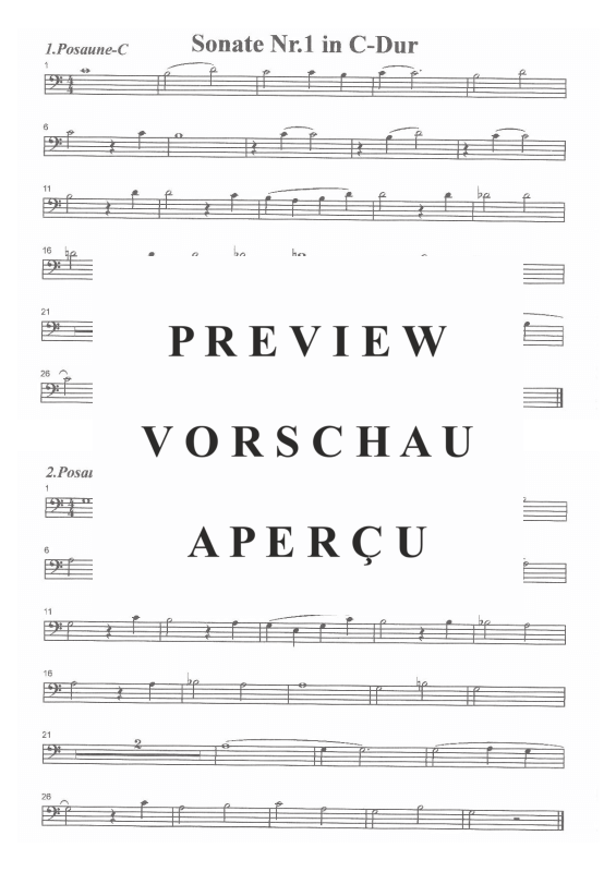 Product gallery: Page 10 of 11 Sonate Nr.1 in C-Dur, , (Brass Ensemble)