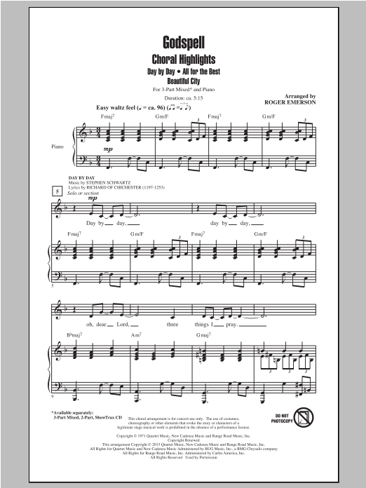 Product picture to: Godspell (Choral Highlights)