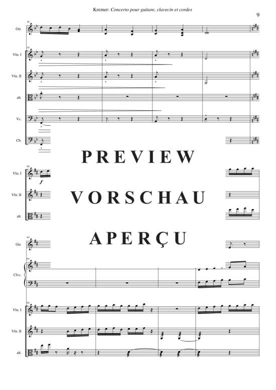 Product gallery: Page 10 of 21 Concerto pour guitare, clavecin et orchestre à cordes , , (guitar, harpsichord + string orchestra)