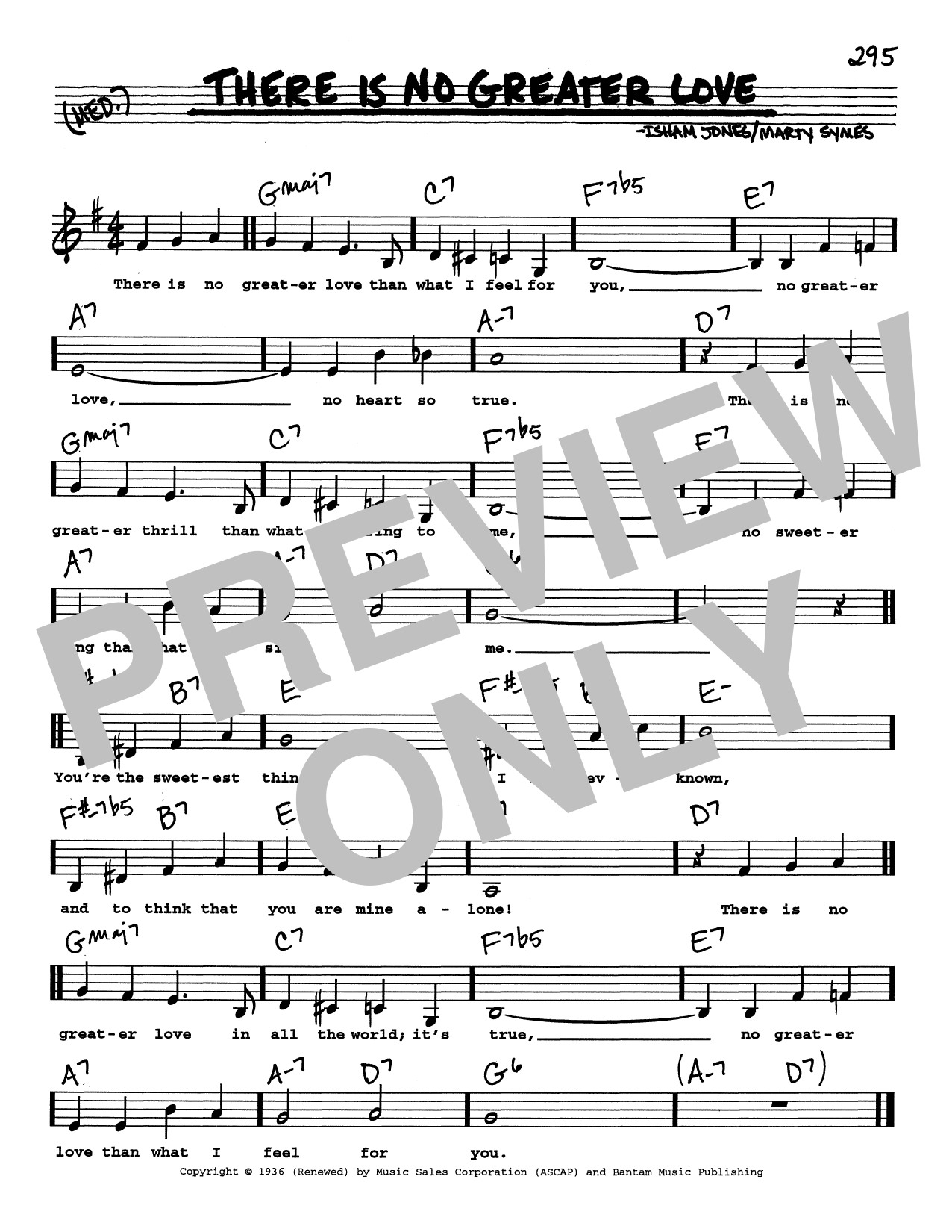 Produktbild zu: (There Is) No Greater Love (Low Voice)