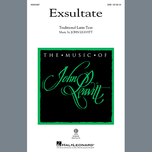 cover: Exsultate, John Leavitt