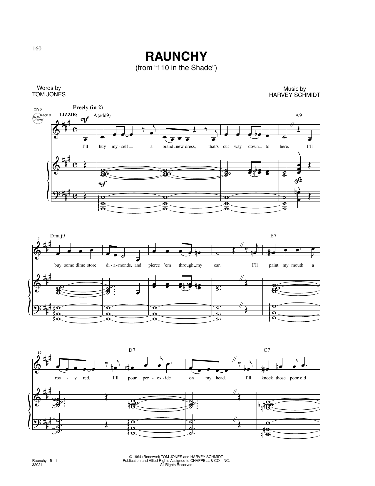 Produktbild zu: Raunchy (from 110 In The Shade)