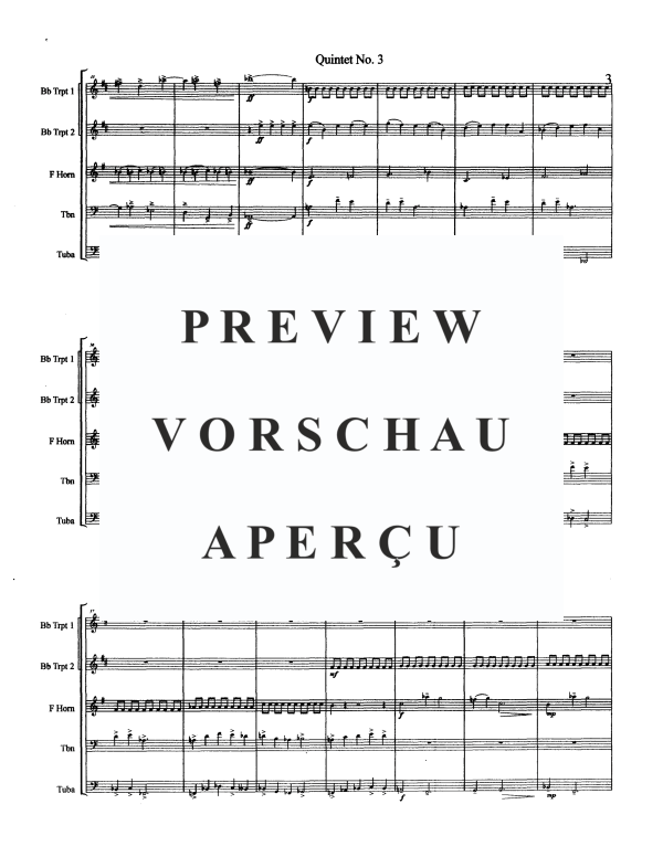 Produktgalerie: Seite 5 von 11 Quintet No. 3, , Blechbläserquintett