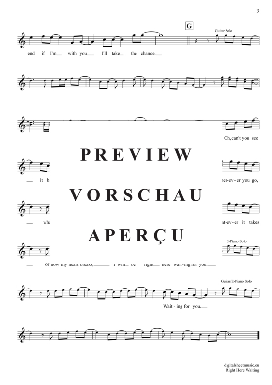 Produktgalerie: Seite 4 von 4 Right Here Waiting , Marx, Richard, (Oboe)