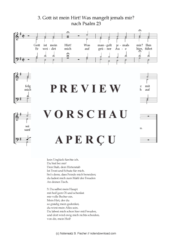 Product picture to: Gott ist mein Hirt! Was mangelt jemals mir? Psalme des Kantons Schaffhausen (1867)