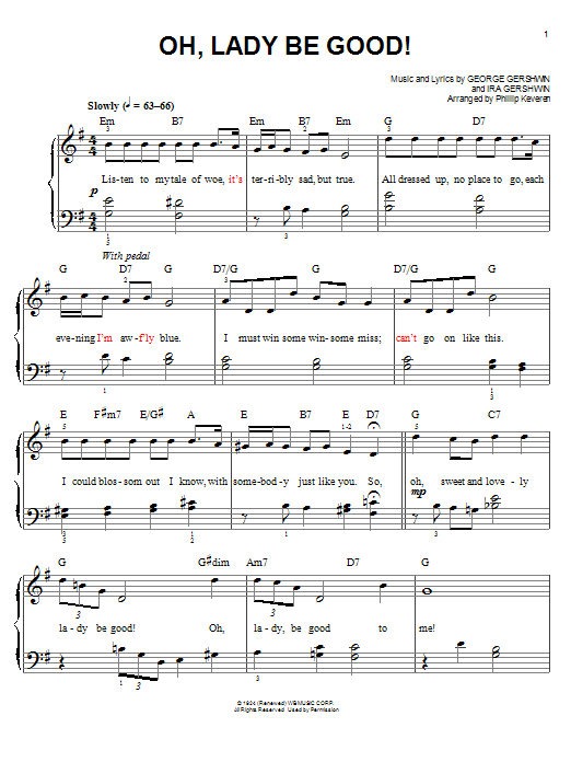 Produktbild zu: Oh, Lady Be Good! (arr. Phillip Keveren)