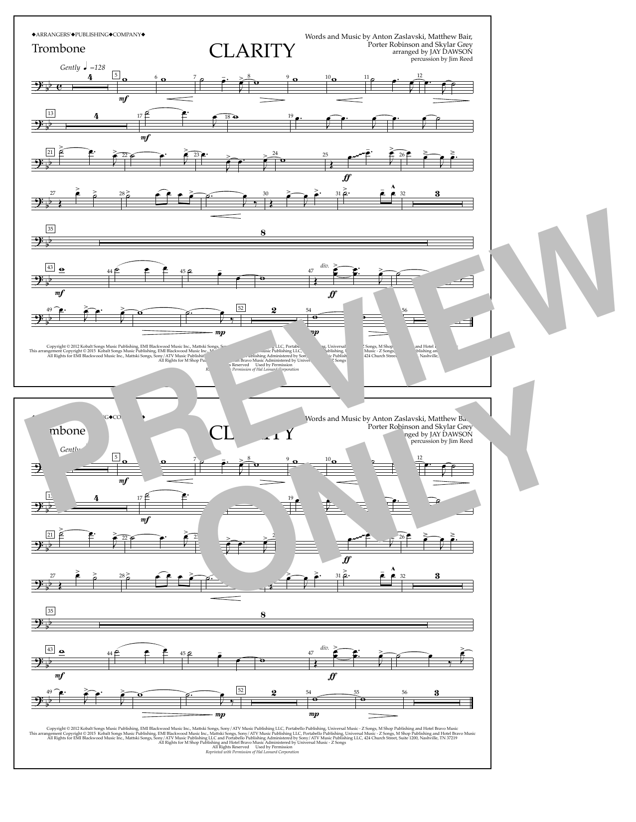 Produktbild zu: Clarity - Trombone