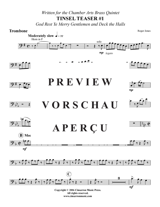 Produktgalerie: Seite 9 von 16 Tinsel Teaser 1 , , (Blechbläserquintett)