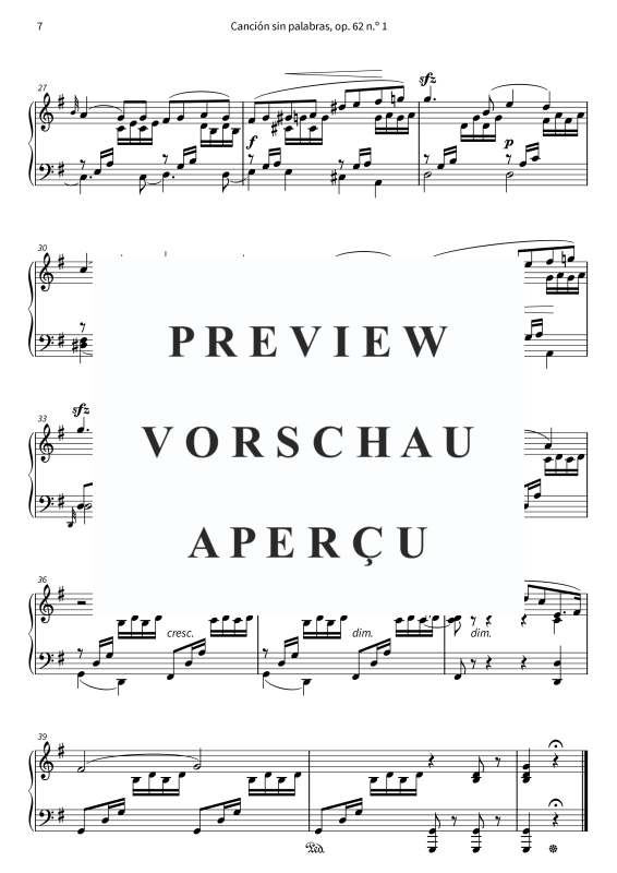 Product gallery: Page 9 of 11 Canciones sin palabras op. 62, , Klavier Solo