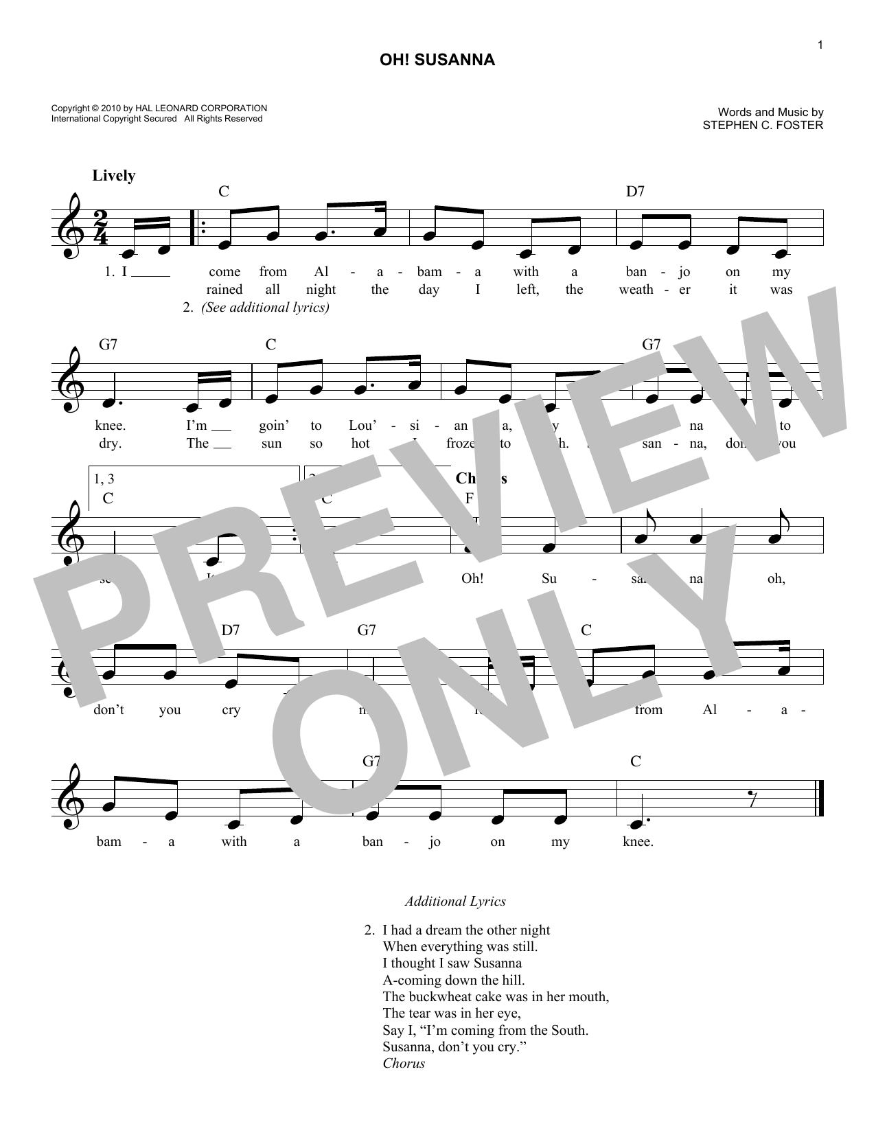 Produktbild zu: Oh! Susanna