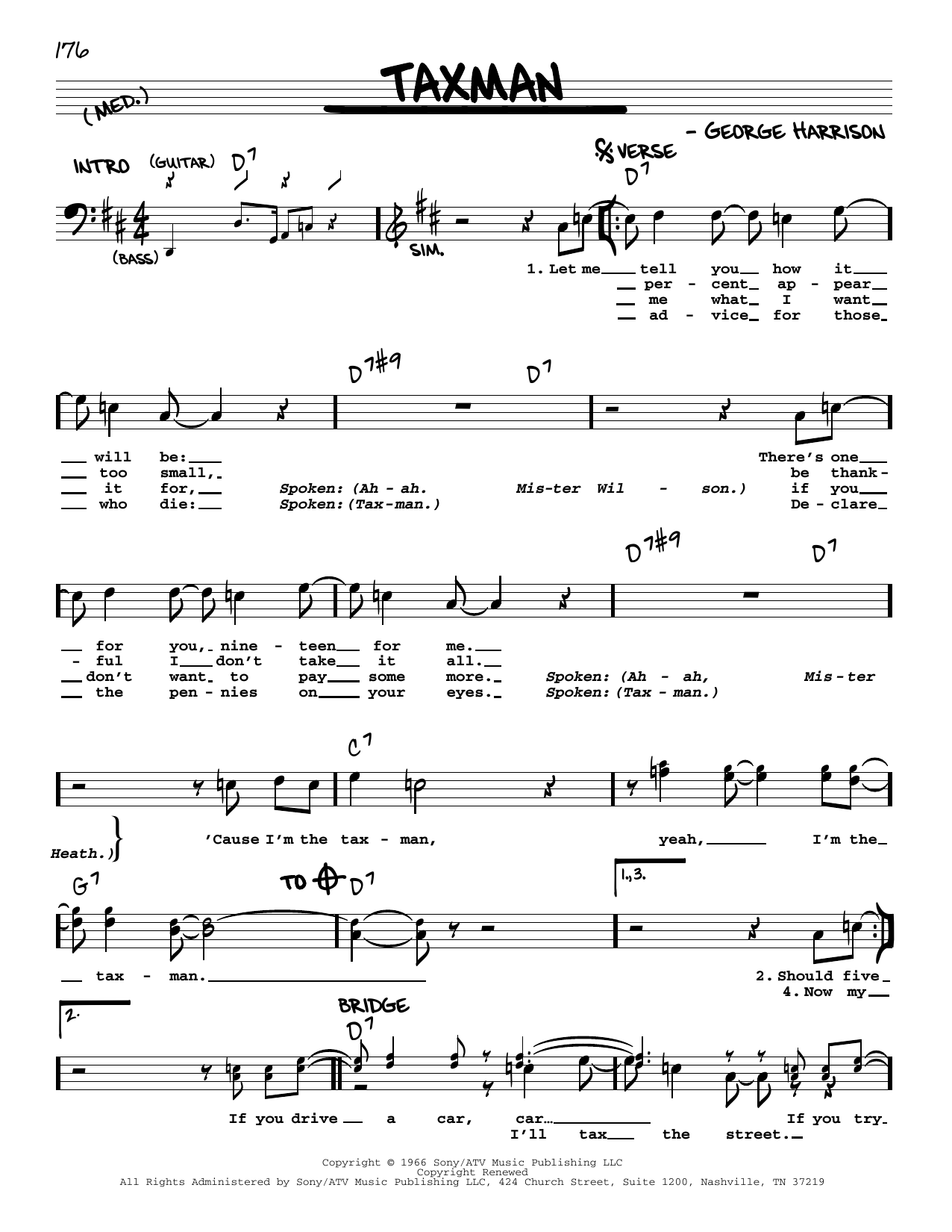 Product picture to: Taxman [Jazz version]