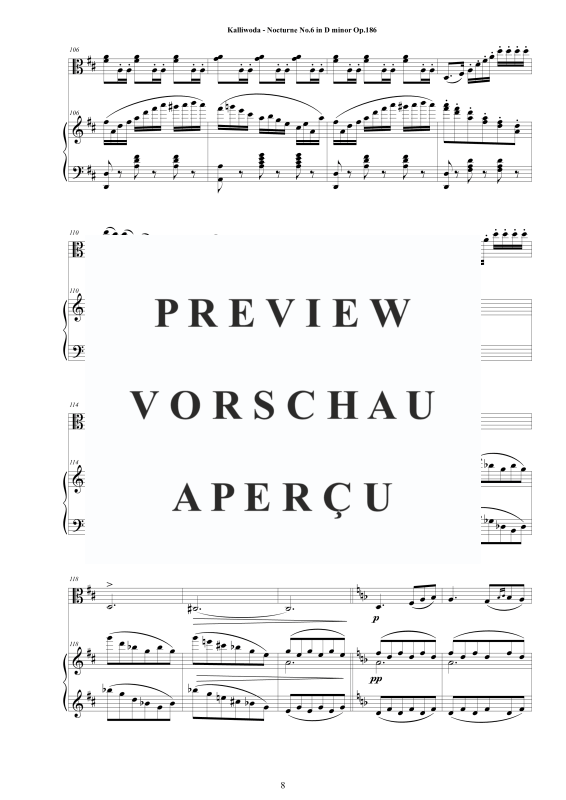 Produktgalerie: Seite 9 von 11 Nocturne No.6 Op.186, , Viola und Klavier