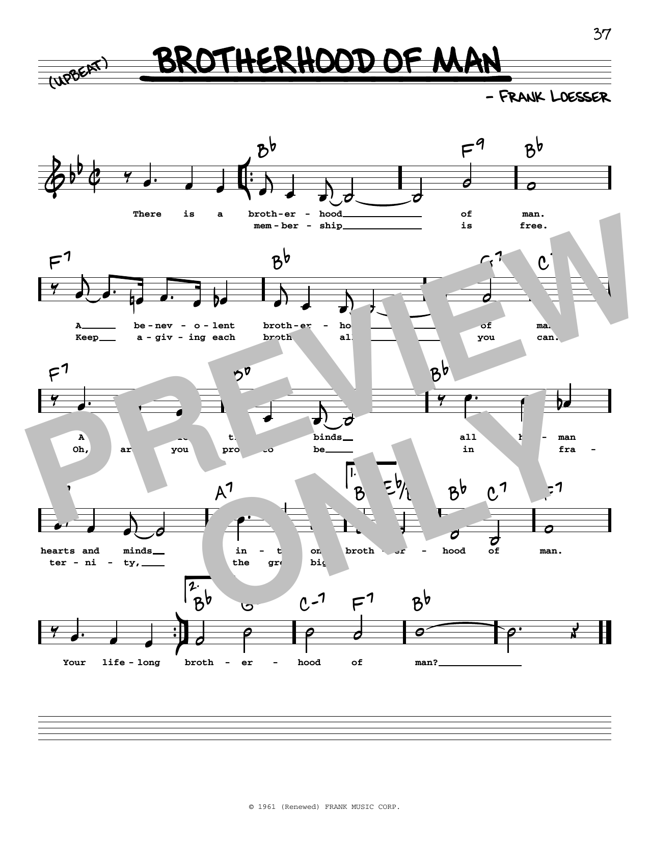 Produktbild zu: Brotherhood Of Man (Low Voice)