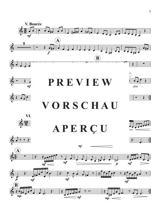 Produktgalerie: Seite 20 von 21 Suite Nr. 1 for Lute, BWV 996 , , (Blechbläser-Quintett)