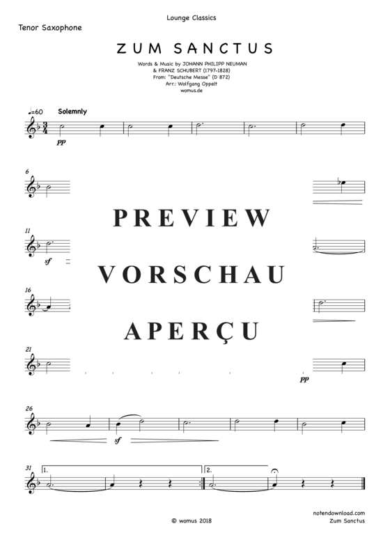 gallery: Zum Sanctus , , (Saxophon Quartett AATB)