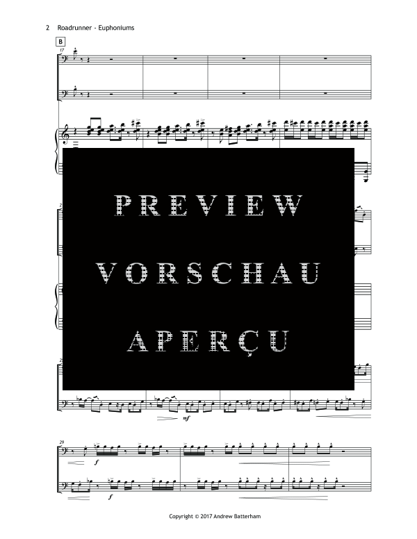Produktgalerie: Seite 6 von 11 Roadrunner, , (Trio 2x Euphonium + Klavier)