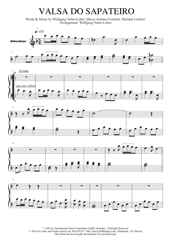 Product picture to: Valsa do sapateiro Marco Antonio Cornetet (Banda Pomerana)