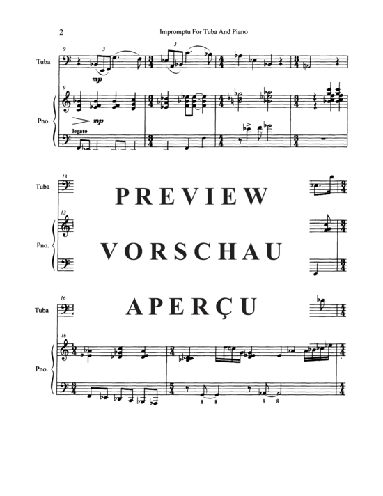 Produktgalerie: Seite 4 von 21 Impromptu , , (Tuba + Klavier)