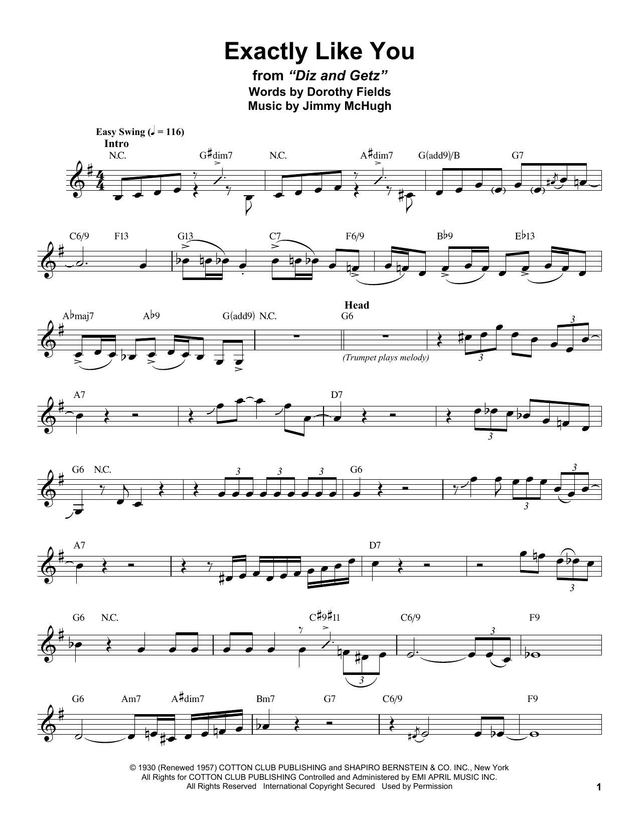 Product gallery: Page 1 of 1 Exactly Like You, Stan Getz