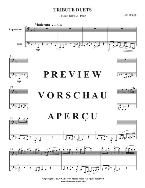 Produktgalerie: Seite 3 von 21 Tribute Duets , , (Euphonium + Tuba)