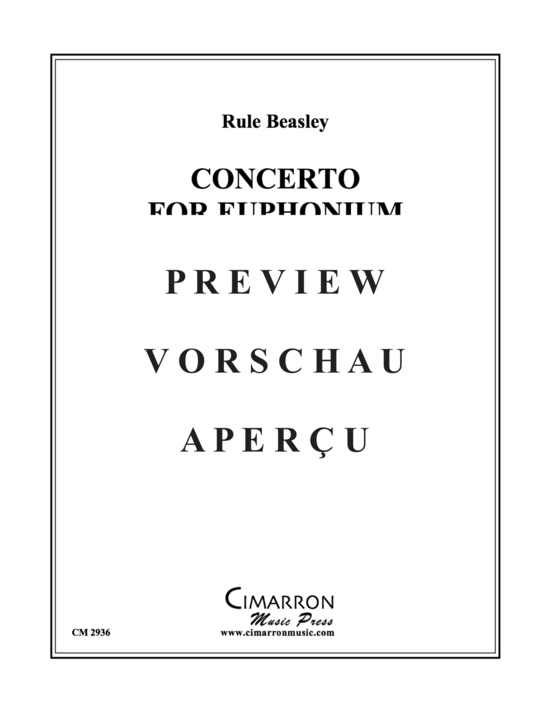 Product gallery: Page 2 of 21 Concerto for Euphononium , , (piano + euphonium)