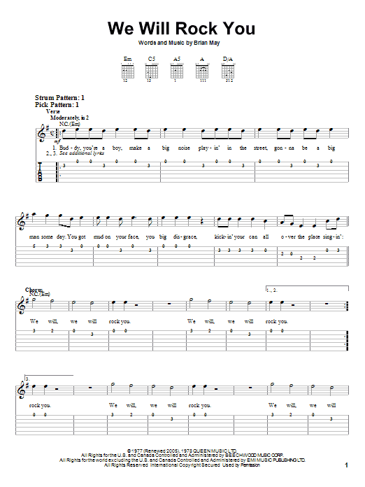 Product gallery: Page 1 of 1 We Will Rock You, Queen
