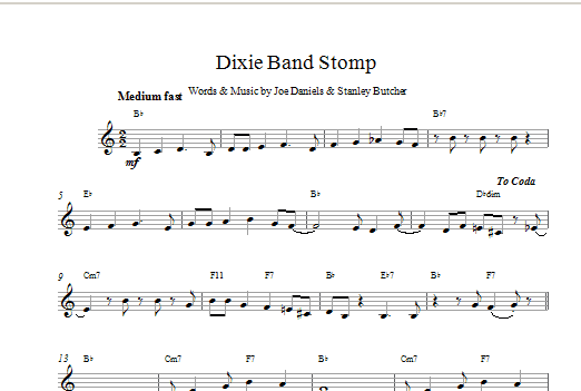 Product picture to: Dixie Band Stomp (Top Line)