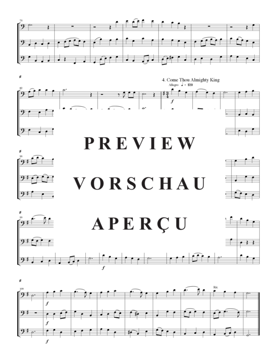 Produktgalerie: Seite 4 von 10 4 Hymn Settings , , (3x Posaune)