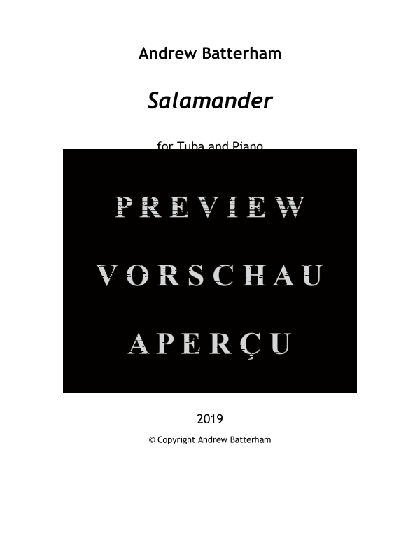Product gallery: Page 3 of 11 Salamander, , (tuba and piano)