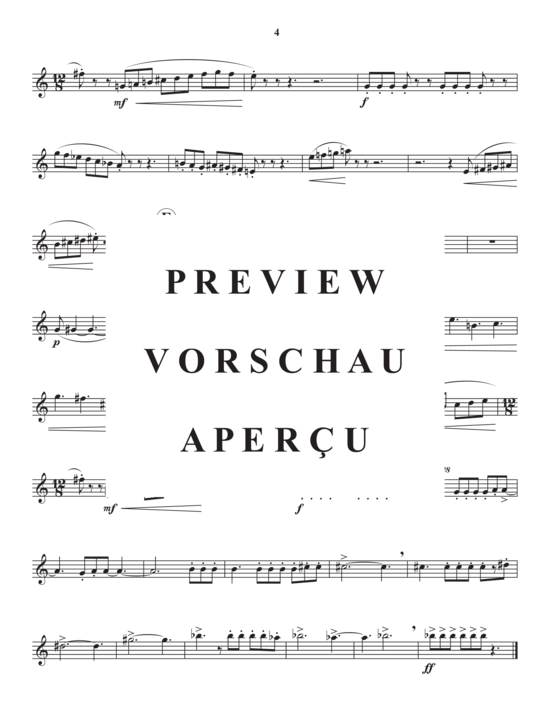 Produktgalerie: Seite 16 von 21 Three Sketches , , (Blechbläser Quartett)