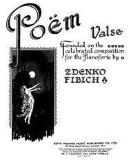 cover: Poëm, Zdenek Fibich, Klavier