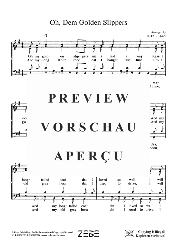 Produktgalerie: Seite 3 von 6 Oh, Dem Golden Slippers, , Gemischter Chor