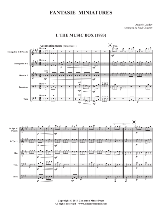 Produktbild zu: Fantasie Miniatures Anatoly Lyadov