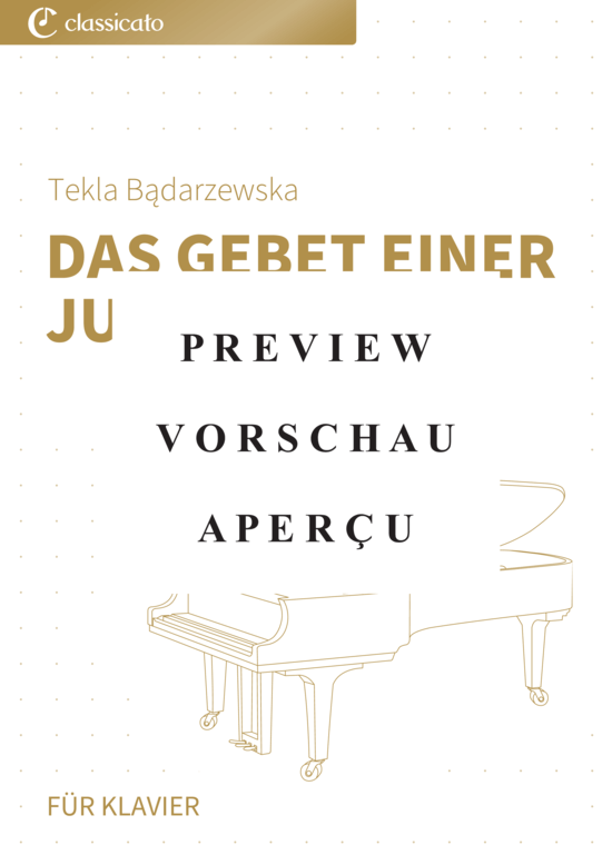gallery: Das Gebet einer Jungfrau , , (Klavier Solo)