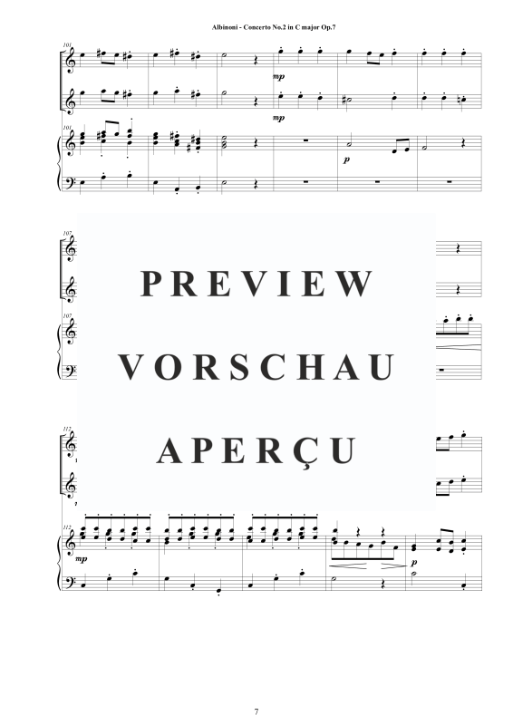 Product gallery: Page 8 of 11 Oboe Concerto No.2 in C-Dur Op.7, , 2 Oboes and Piano/Harpsichord