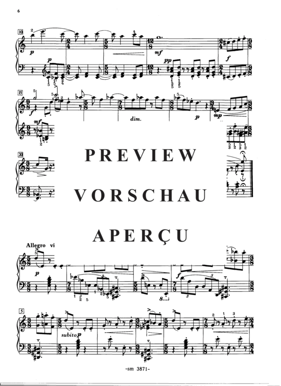Product gallery: Page 8 of 11 Vier kleine Klavierstücke , sm3871_preview.pdf, Piano Solo